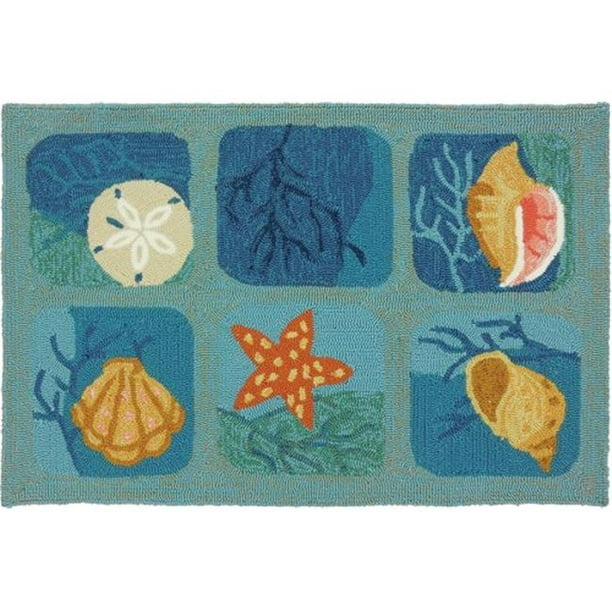 Shell Tile Aqua by Homefires Shell Tile Aqua by Homefires
